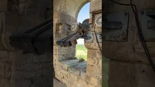 Volteo automático de romanas en la iglesia de Elcano por el VII encuentro de campaneros en Navarra.
