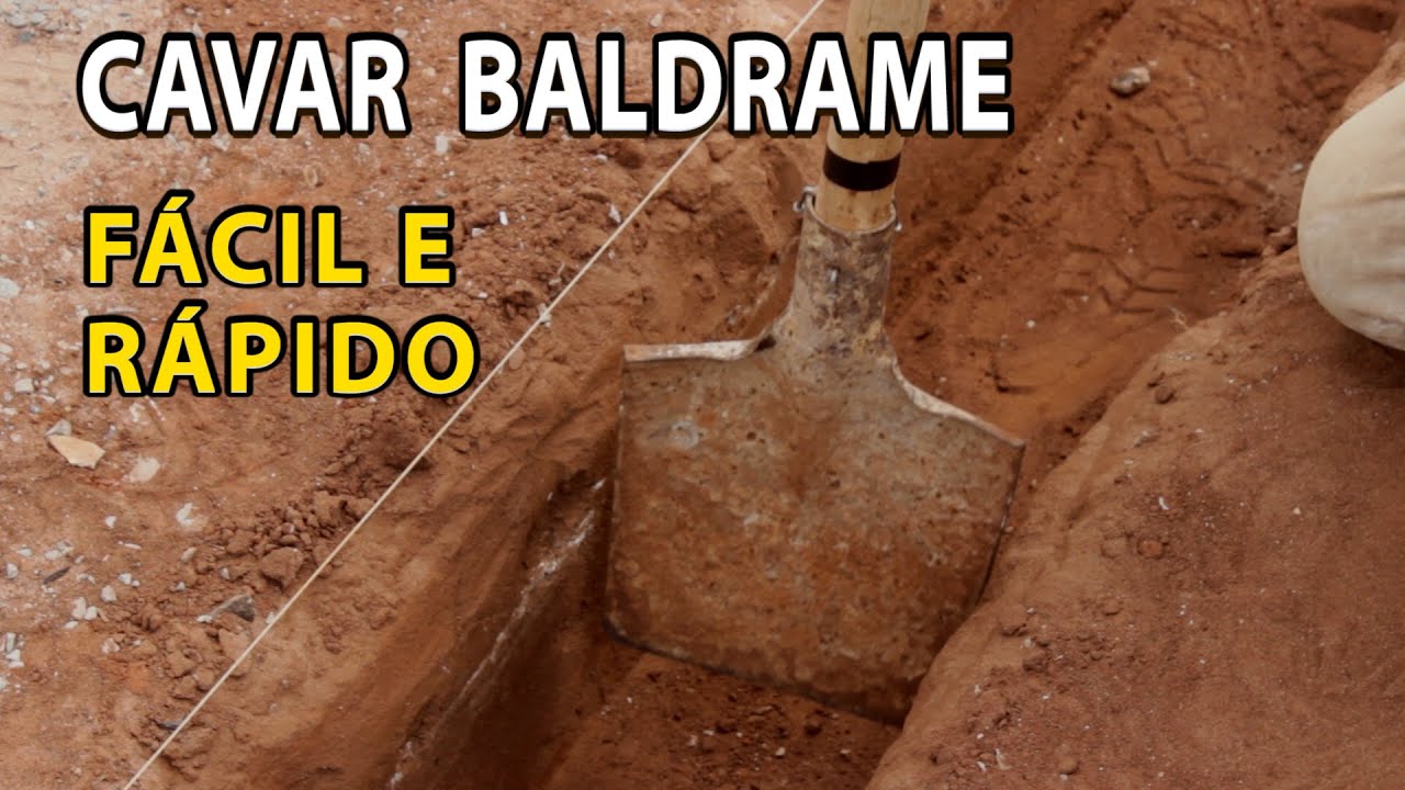 COMO CAVAR BALDRAME Fácil e Rápido