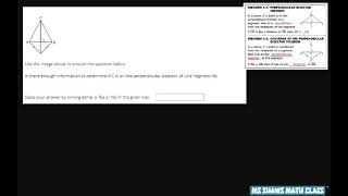 Is there enough information to determine if C is on the perpendicular bisector of AB