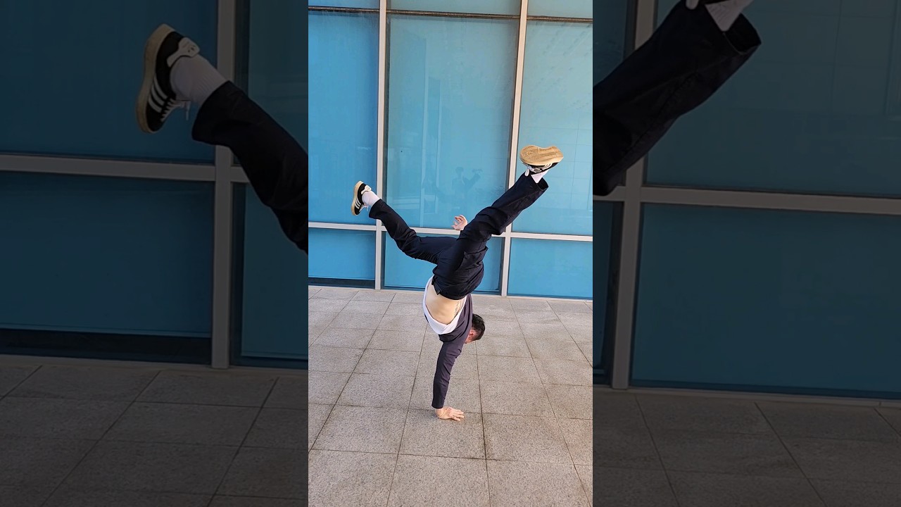 한손으로 걸어다니기 