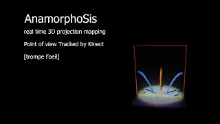 AnarmorphoSis Video Kinect Test with TOUCHDESIGNER - Real Time 3D video Mapping [Trompe L’œil]