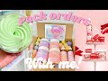 Pack Orders with me 2022! 🤩 IM BACK WITH THE PACKING VIDEOS! Life of a entrepreneur!
