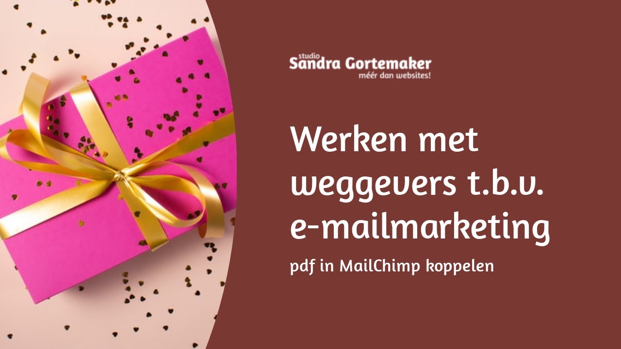 Weggever toevoegen aan MailChimp automatische mailing