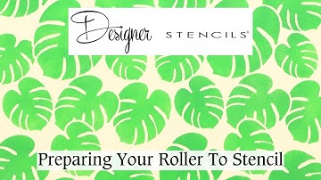 How to Stencil Without Paint Bleeding Using a Foam Roller  | Designer Stencils