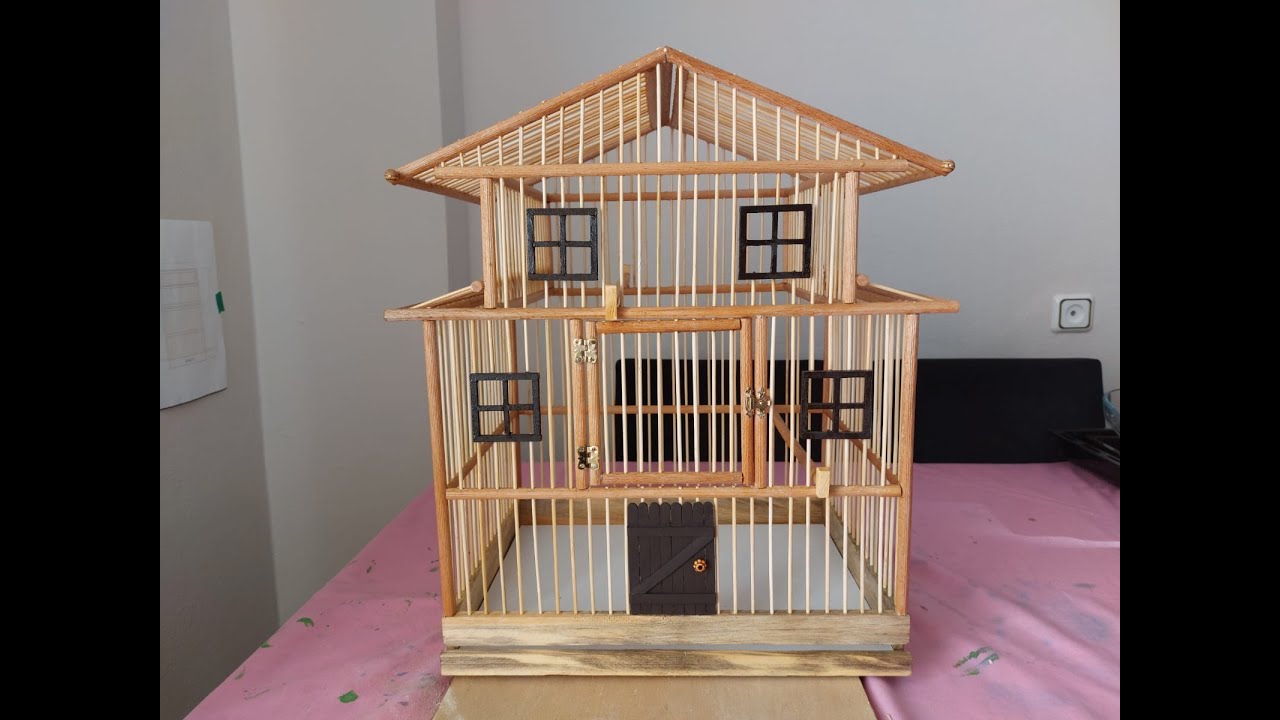 Wooden Bird Cage - Ahşap Kafes Yapımı - Ucuz Maliyetle Farklı Modeller