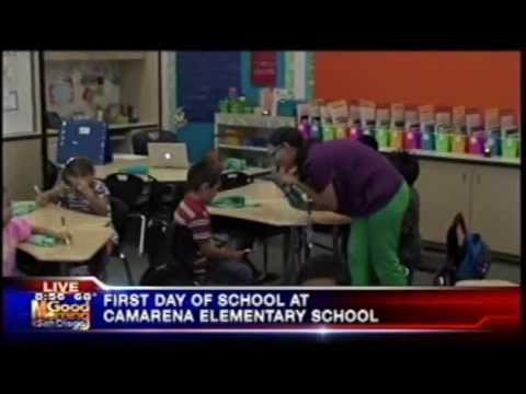 First Day of School at Camarena Elementary School on KUSI's Good Morning San Diego -8:30 AM