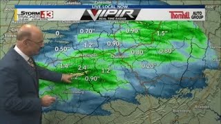 Wednesday night storms ushering the 80s out of our area for a long time - 11pm update Wednesday Octo