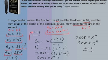 Working with Geometric Series