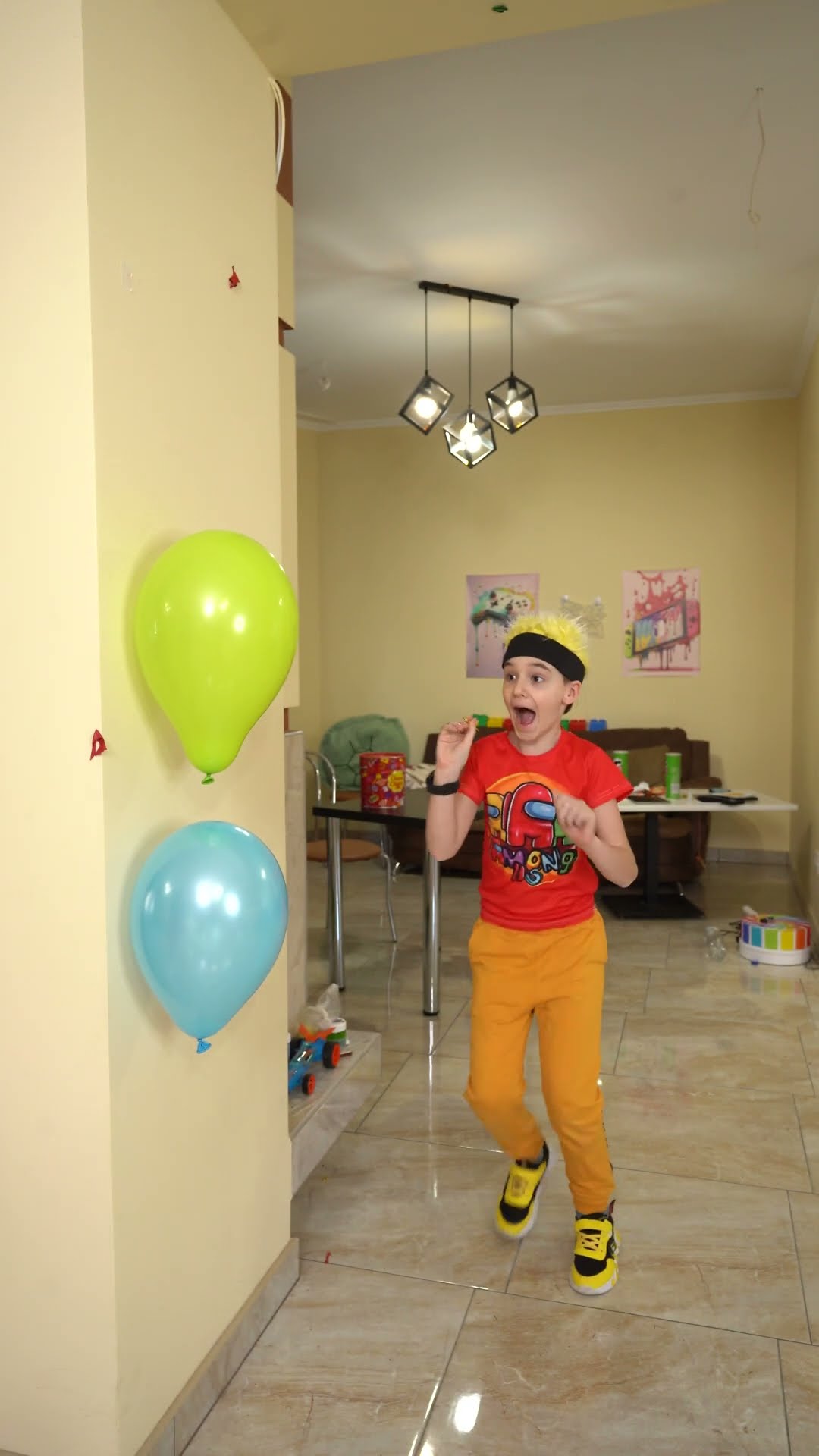Burst balloons to receive surprise ?? #shorts #fyp #funny