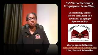 SYS Video Dictionary-Croquignole Perm Wrap