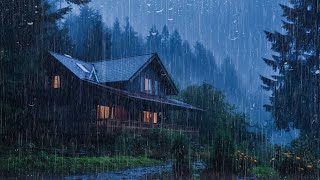 Goodbye Insomnia With Heavy Rain Sound | Pouring Rain and Thunder Sounds - Rain Sounds for Sleeping