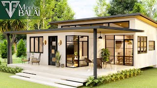 Simple House Design Small Farmhouse Idea | 9x11 Meters