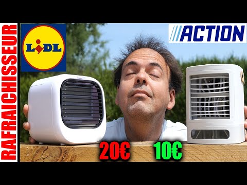LIDL mini-rafraîchisseur d'air ventilateur + ACTION idéal pour la canicule ? (pas climatiseur) 2022