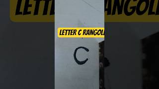 Letter C Rangoli ©️ #LetterCRangoli #sandart  #Shorts#viral#trending #rangoliartbyanjali
