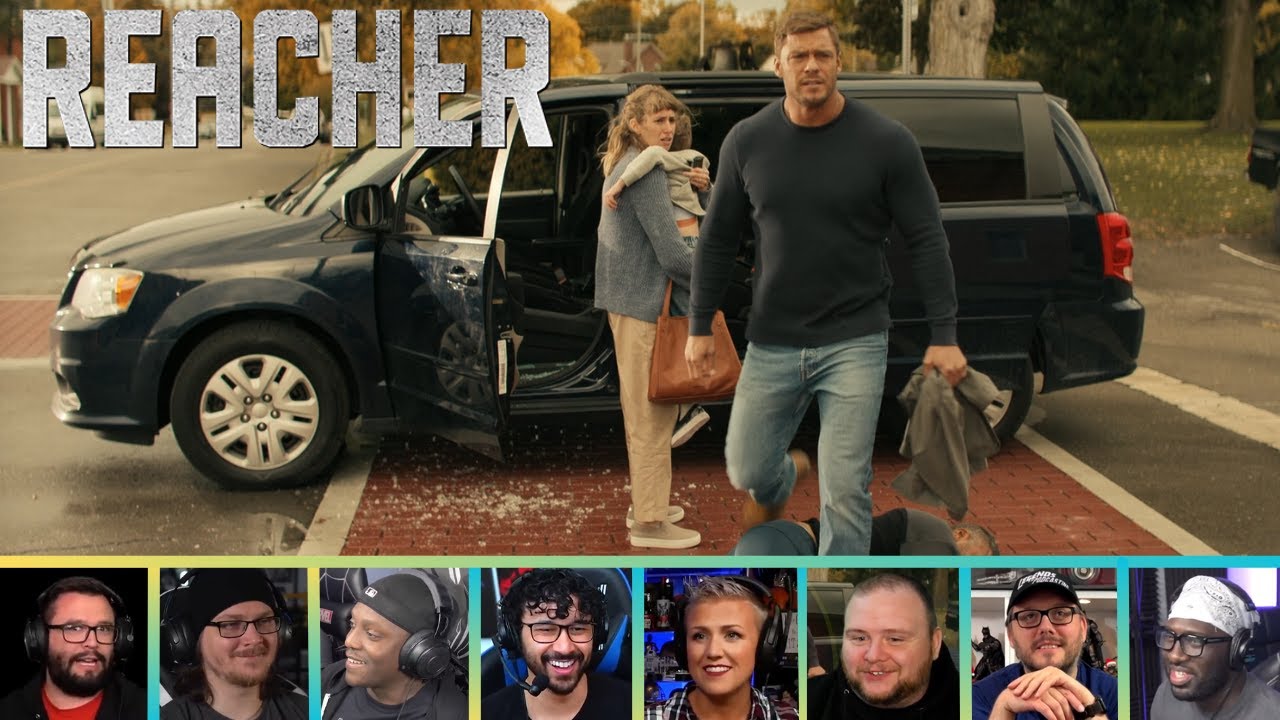 Reactors Reacting to JACK REACHER STOPPING A CARJACKING | Reacher 2x1 