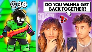 1 Kill = 1 Secret WITH MY EX GIRLFRIEND...(Roblox BedWars)