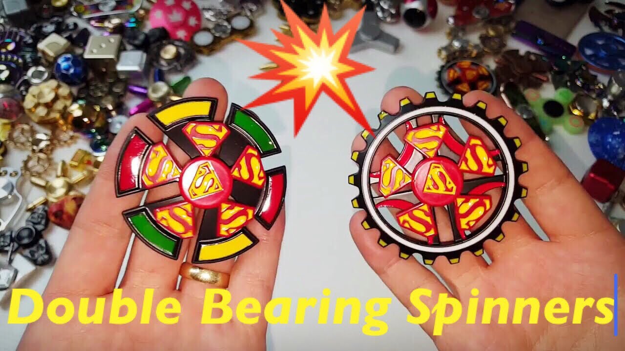 New Double Bearing Superman Fidget Hand Spinners!!