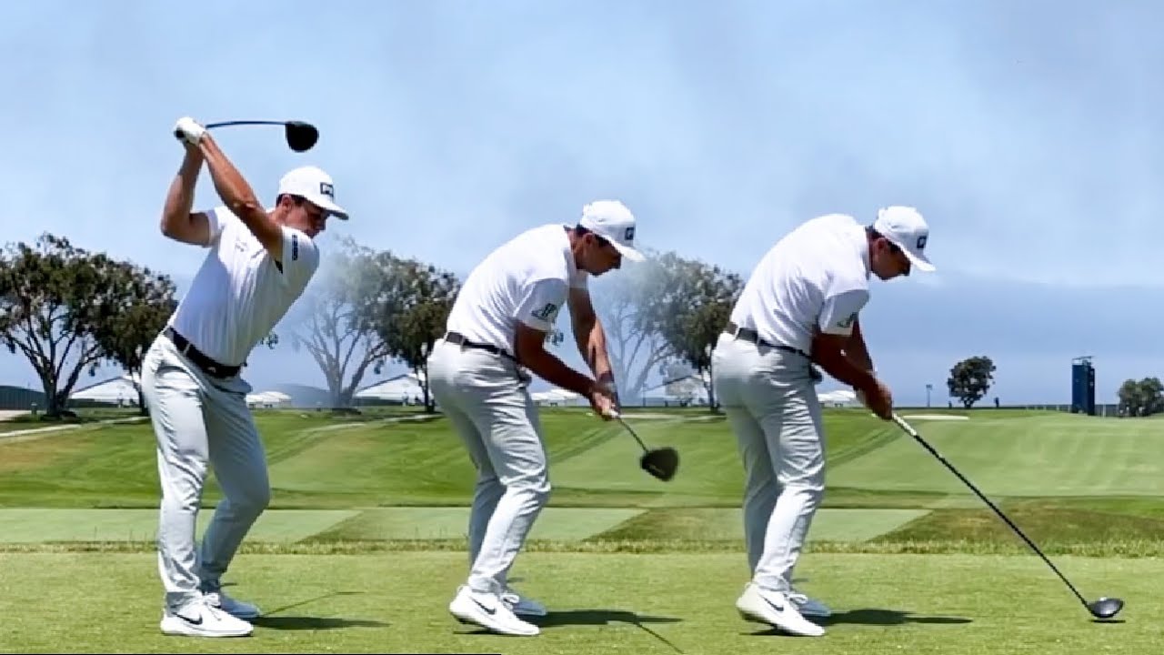 VIKTOR HOVLAND GOLF SWING DRIVER DTL SLOW MOTION YouTube