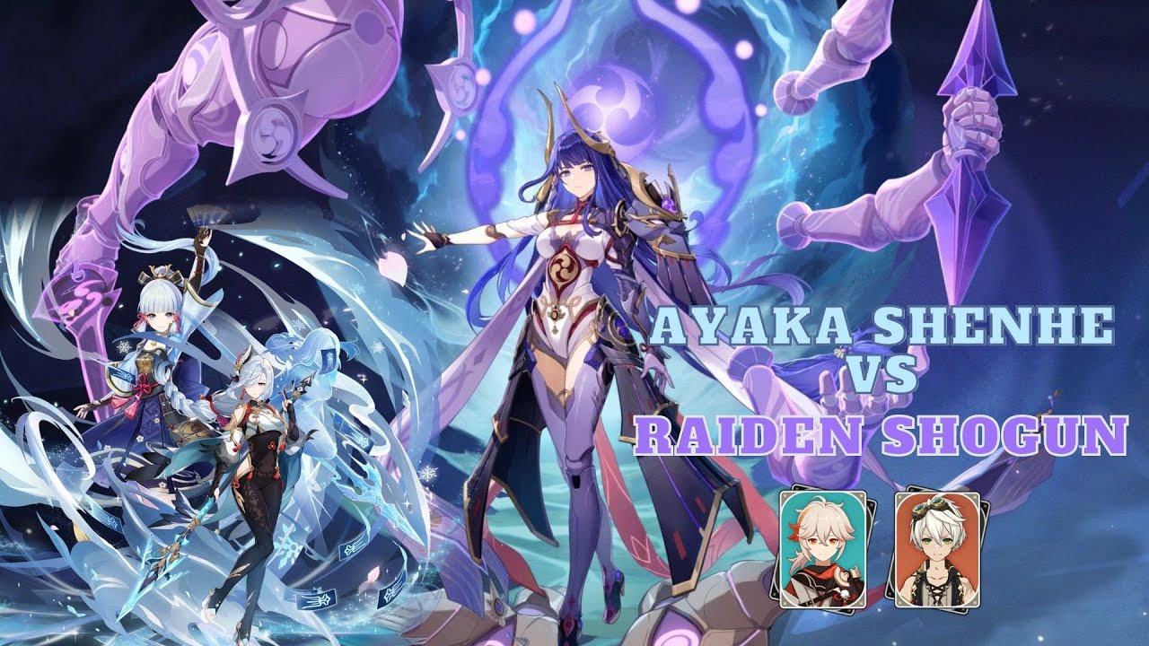 [ GI ] - Ayaka Shenhe VS Raiden Shogun | Showcase - YouTube