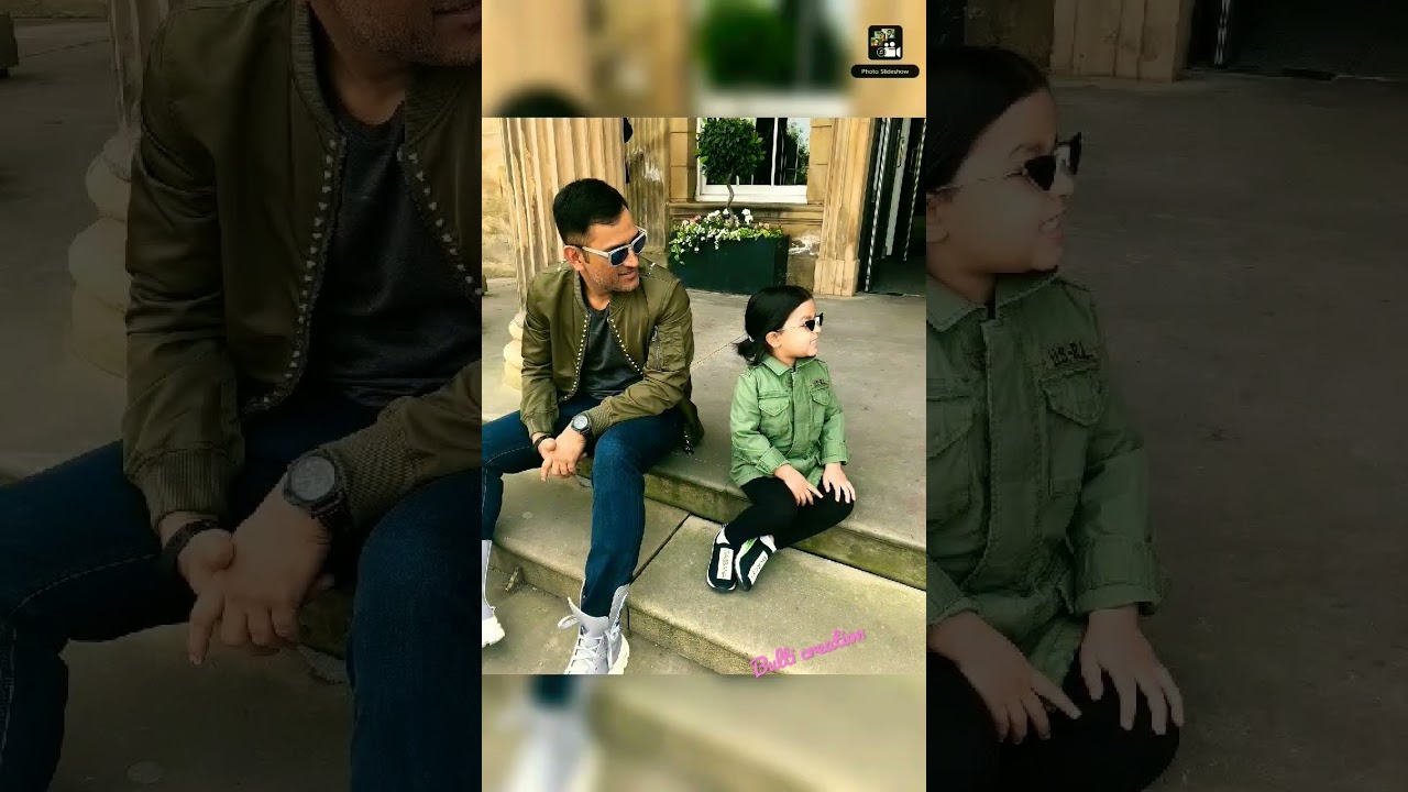 Dhoni and his cute daughter Ziva Dhoni❤💕❤ #shorts