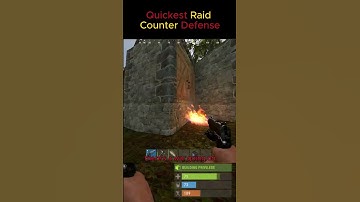 Quickest Raid Counter Defense in Rust! #rust #rustgame #rustclips #gaming