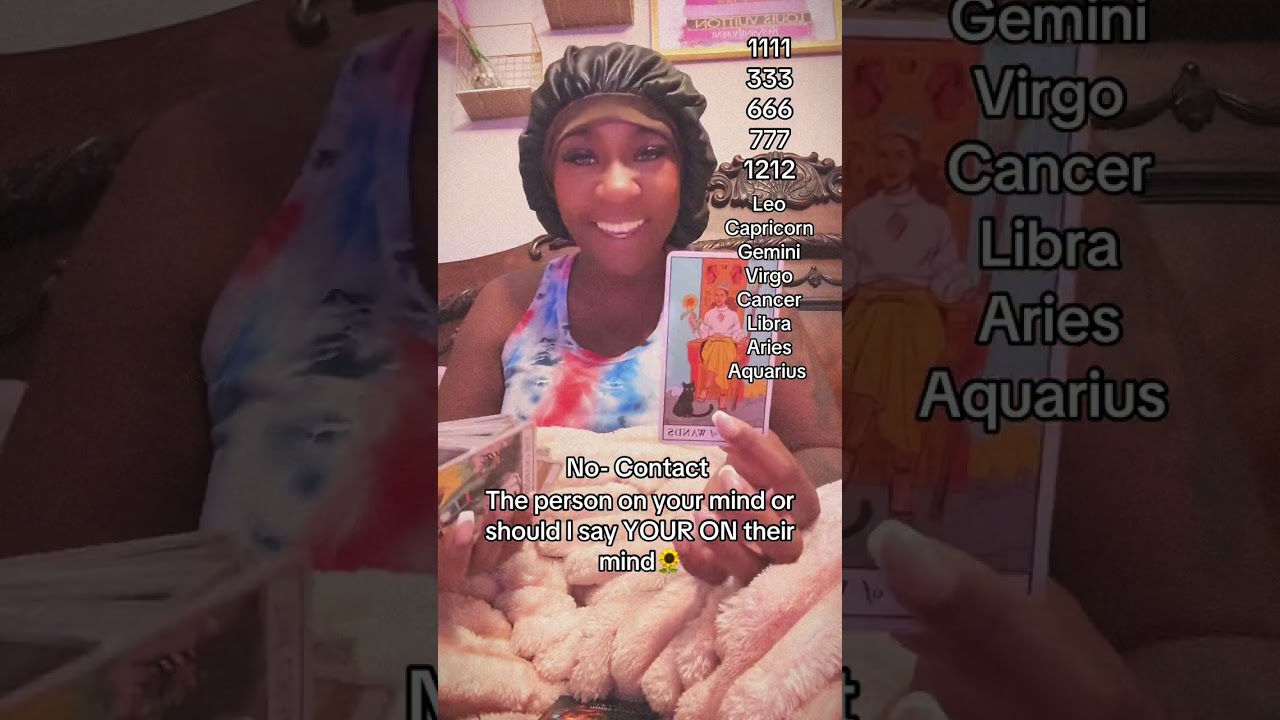 Никакого контакта, человек, о котором вы думаете, или, вернее, тот, кто думает о вас! 🥴🌻