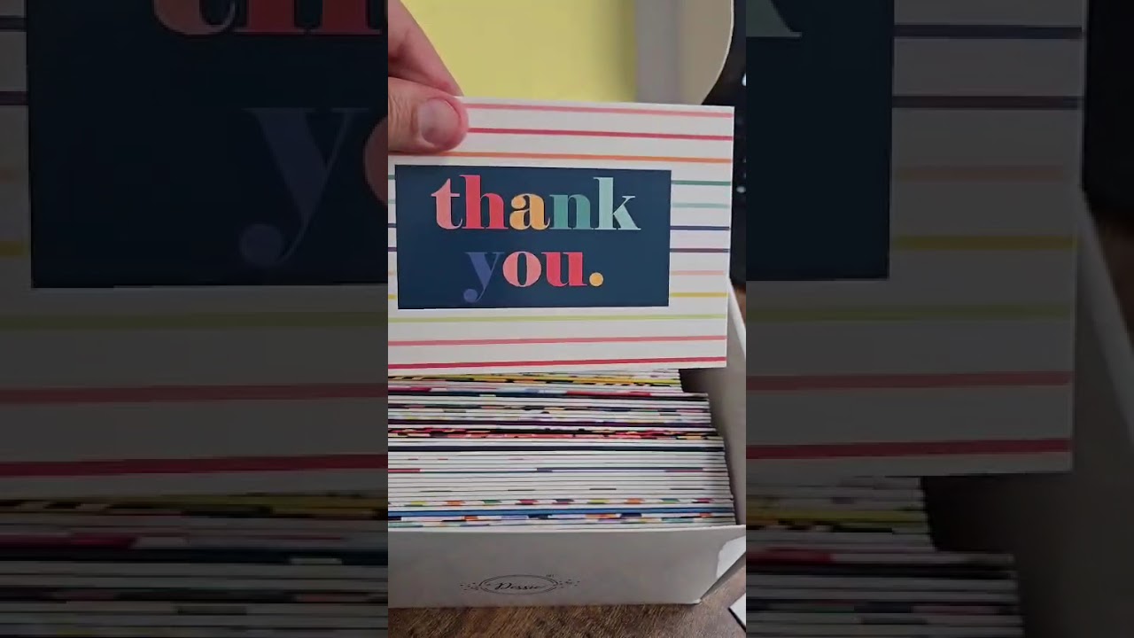 Unfiltered Review 100 Unique Thank You Cards Bulk 