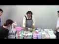 ナチハマ製品の細谷さん実演販売