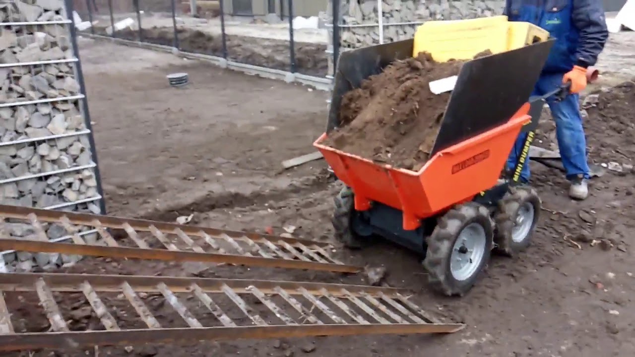taczka spalinowa, mini dumper, wozidło, petrol wheelbarrow, usługi ogrodnicze ogrodypyskowice.pl