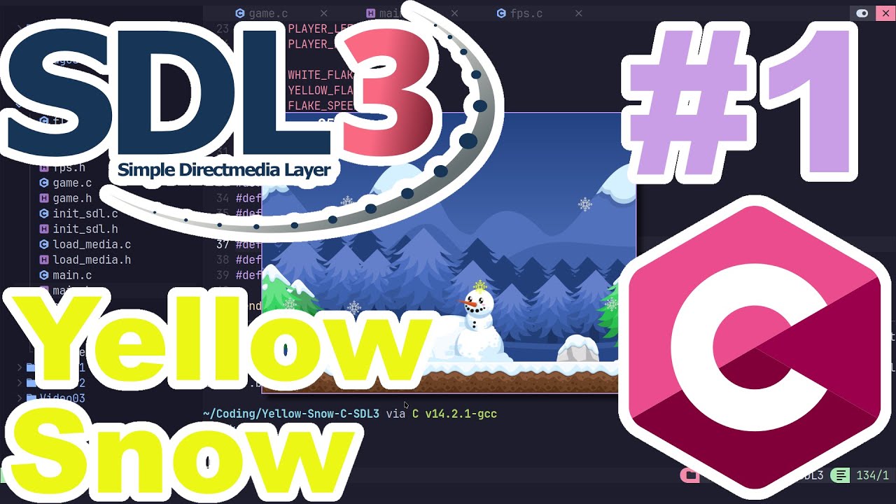 Create Window - Don't Eat the Yellow Snow! - Part 1 - C and SDL3. - YouTube