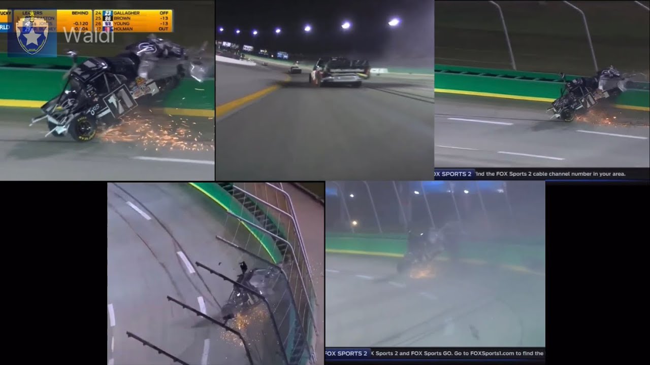 Simultaneous Angles of Ben Kennedy’s 2015 UNOH 225 Catch-fence Crash