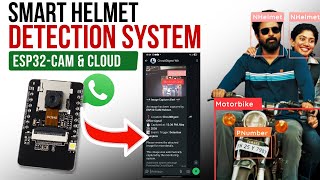 🚦ESP32-CAM Helmet Detection System | AI Traffic Safety Project with Real-Time Alerts & Dashboard