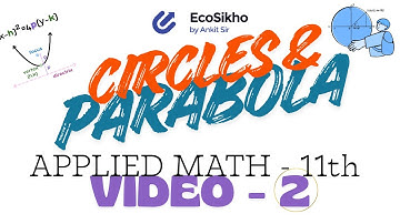Circles & Parabola - Video 2 - Ch 19 - Applied Math - 11th - CBSE - Standard Math, IBDP AI HL, IGCSE