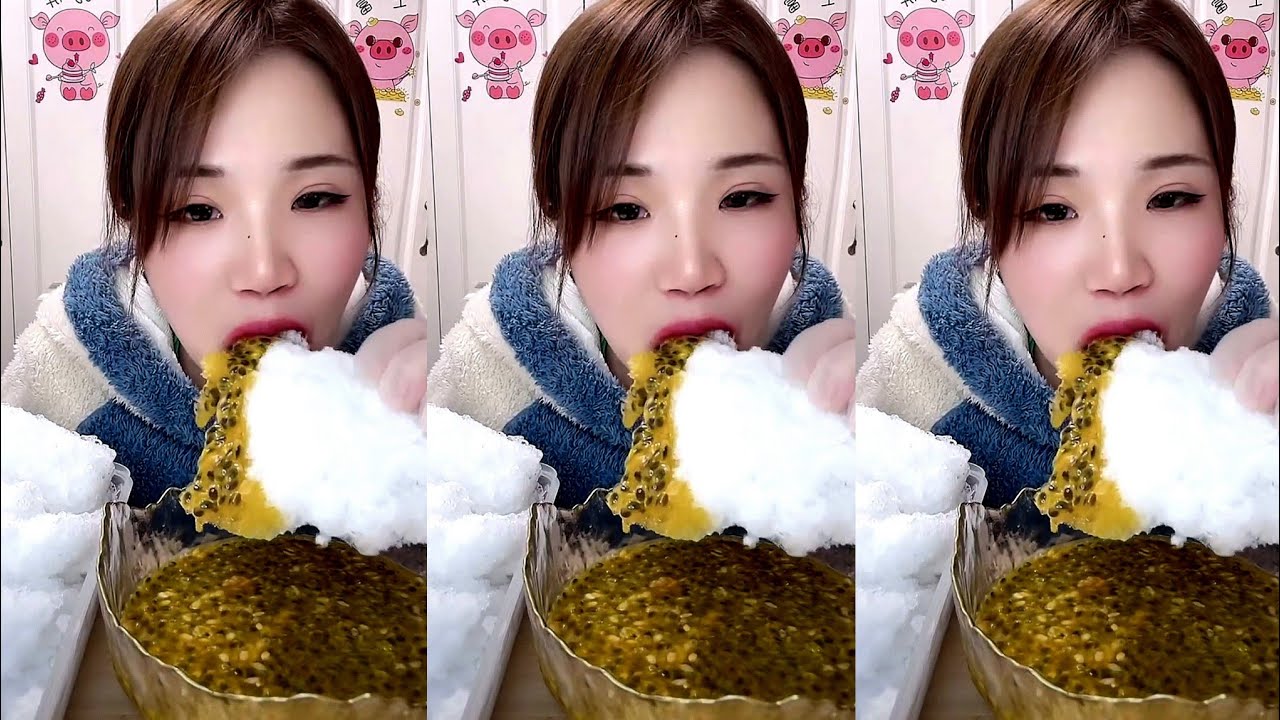 passion fruit ice eating yy ice eating