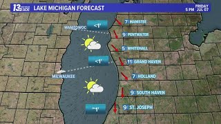 Beach & Boating Forecast Friday July 7, 2023