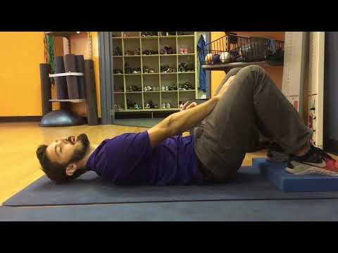 Hooklying Hip Tilt with Reach