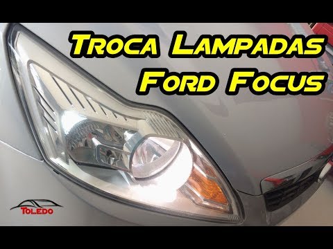 Troca Lampadas Farol e Placa Ford Focus