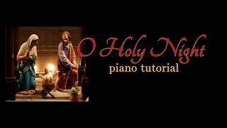 O Holy Night: easy Christmas piano tutorial with free sheet music