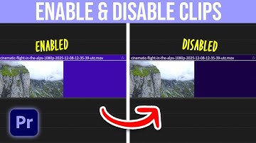How To Enable & Disable Clips in Premiere Pro