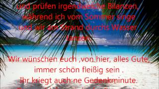 Wise Guys - Nix wie weg hier (zum Mitsingen)