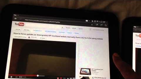 How to enable touch to share between two HP Touchpad