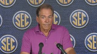 Nick Saban talks NIL dispute: 'I didn't say anybody did anything wrong' | College Football on ESPN