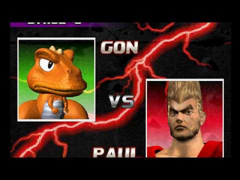 Tekken 3 ( PS1 ) - Gon - Arcade Mode - Arranged Music ( Mar 27, 2018 )