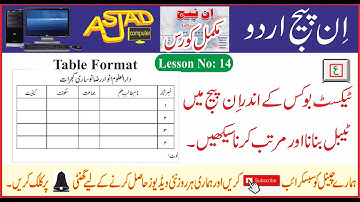 How to create columns and rows inside text boxes in Inpage