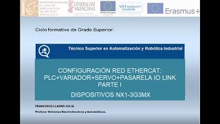 ETHERCAT PARTE I. Configuracion y puesta en marcha de red ETHERCAT mediante SYSMAC.
