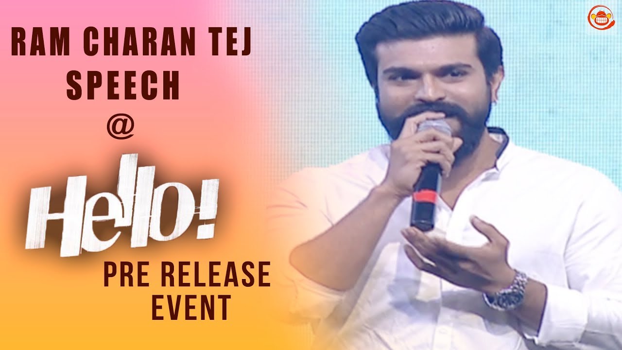 Ram Charan Tej Speech | Hello Latest Telugu Movie Pre Release Event | Akkineni Akhil, Nagarjuna