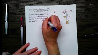 Dynamics Pulley Problem. Motion of Constrained Particles