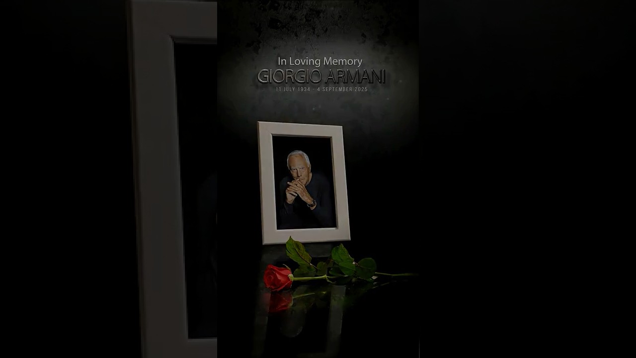 Tribute To Giorgio Armani | A Legacy In Fashion & Fragrance 🖤 