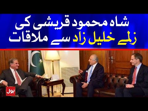 FM Shah Mehmood Qureshi meets Ambassador Zalmay Khalilzad