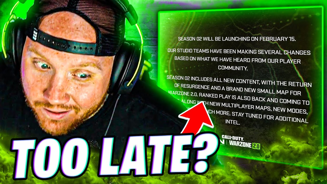 TIMTHETATMAN REACTS TO UPCOMING WARZONE 2.0 CHANGES...